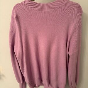 Elegant Mauve Turtleneck Sweater
